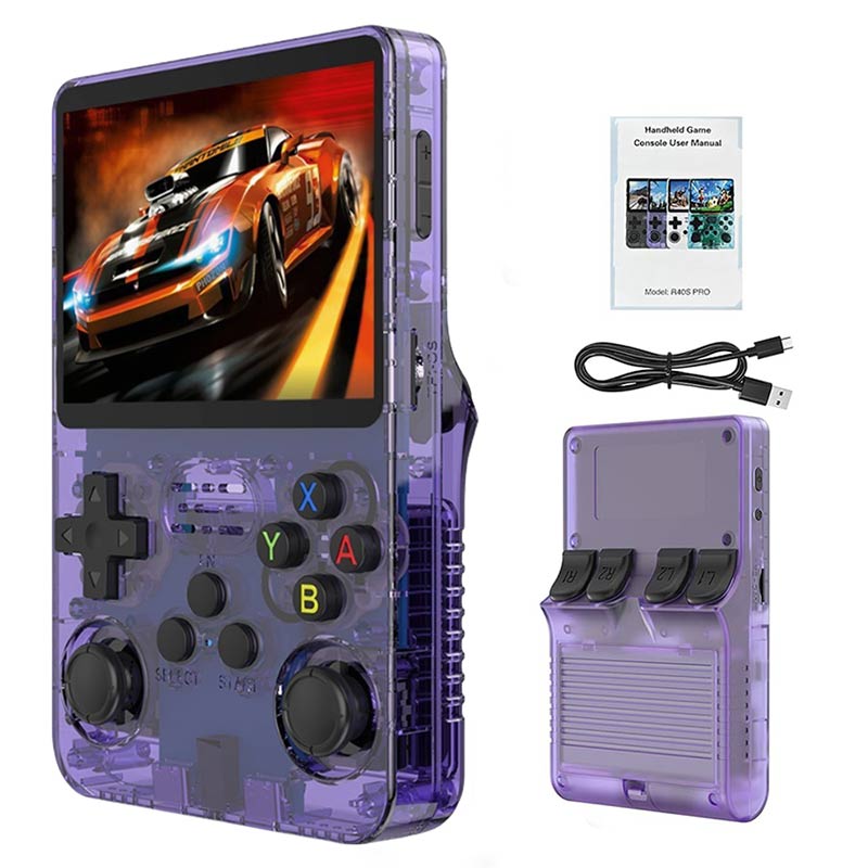 Handheld Game Console RG 406V 4-inch IPS Multi-touch Screen Retro Game Console 128G UFS2.2 Android 13 Retro Emulator RG406V 5500mAh Battery Support 1080p DP Output WIFI Bluetooth