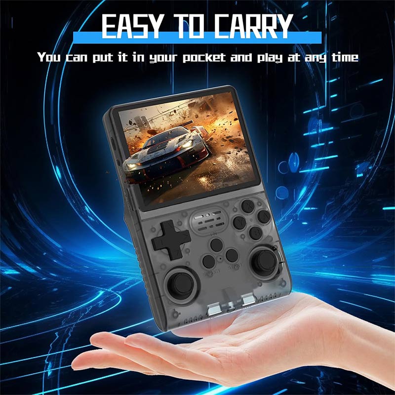 Handheld Game Console RG 406V 4-inch IPS Multi-touch Screen Retro Game Console 128G UFS2.2 Android 13 Retro Emulator RG406V 5500mAh Battery Support 1080p DP Output WIFI Bluetooth