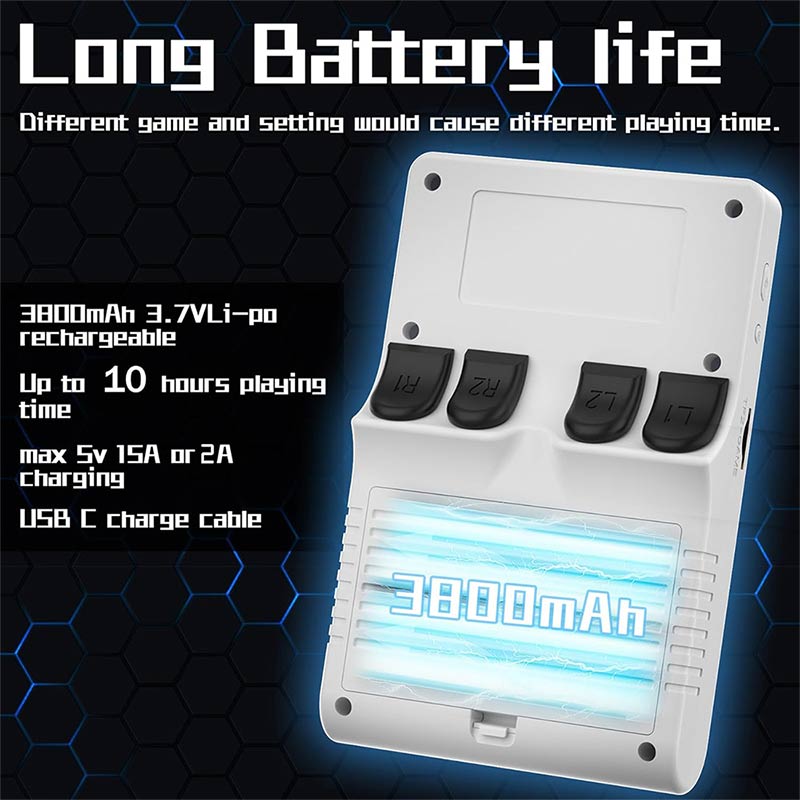 Handheld Game Console RG 406V 4-inch IPS Multi-touch Screen Retro Game Console 128G UFS2.2 Android 13 Retro Emulator RG406V 5500mAh Battery Support 1080p DP Output WIFI Bluetooth