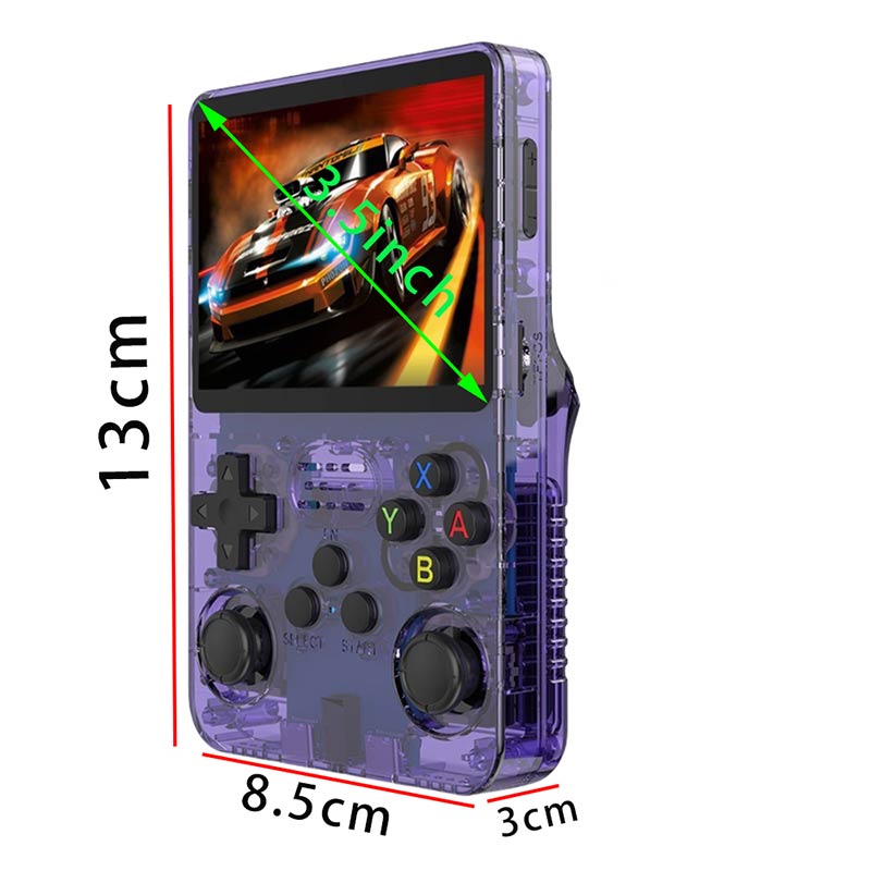 Handheld Game Console RG 406V 4-inch IPS Multi-touch Screen Retro Game Console 128G UFS2.2 Android 13 Retro Emulator RG406V 5500mAh Battery Support 1080p DP Output WIFI Bluetooth