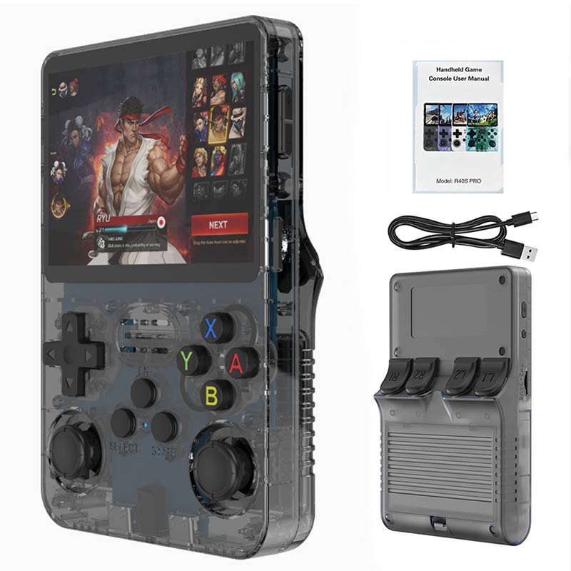 Handheld Game Console RG 406V 4-inch IPS Multi-touch Screen Retro Game Console 128G UFS2.2 Android 13 Retro Emulator RG406V 5500mAh Battery Support 1080p DP Output WIFI Bluetooth