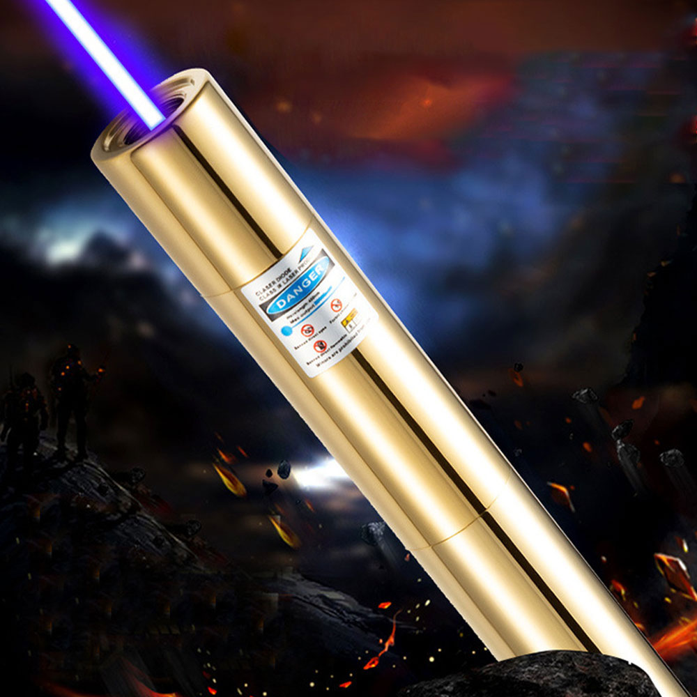 Strong Laser Pointer Lazer Light Pen Laser Pointer Powerful Blue-B008 All copper