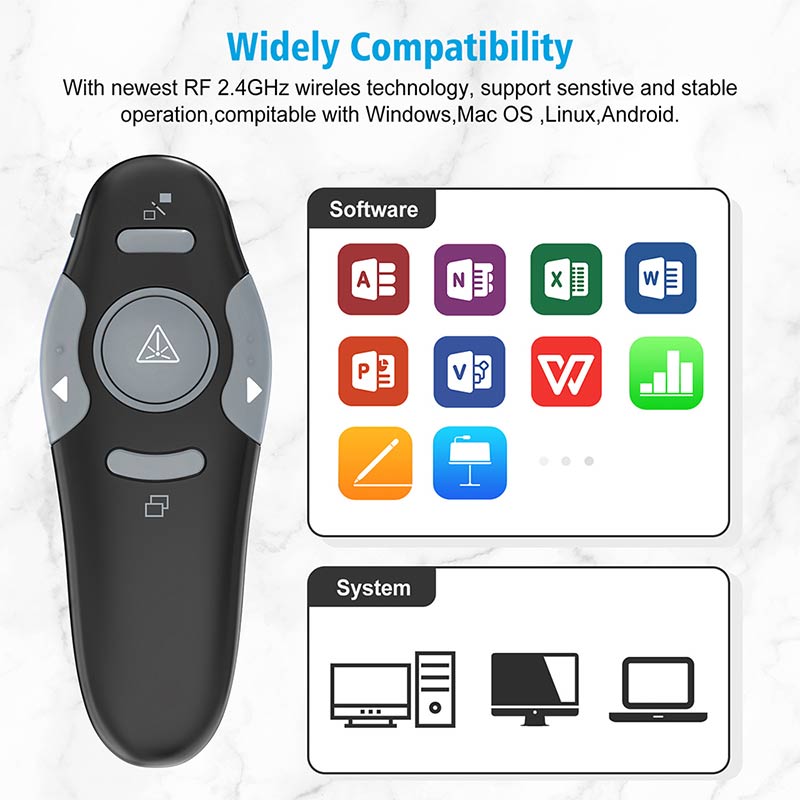 Pointer For Power Point Presentation Wireless Presenter Remote Magnifier Pointer For Power Point Presentation-FY1
