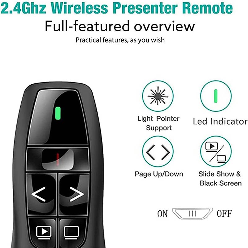 Presentation Pointer Stick Red Lasers Pointer Presentation Powerpoint Wireless Presentation Laser Pointer Power-FY4