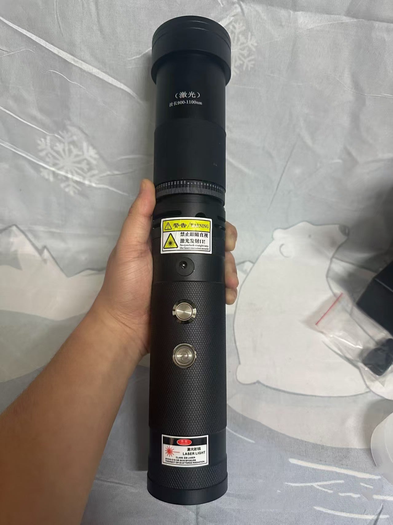 High-power combustion laser cannon laser flashlight for ignition, cutting and drilling
