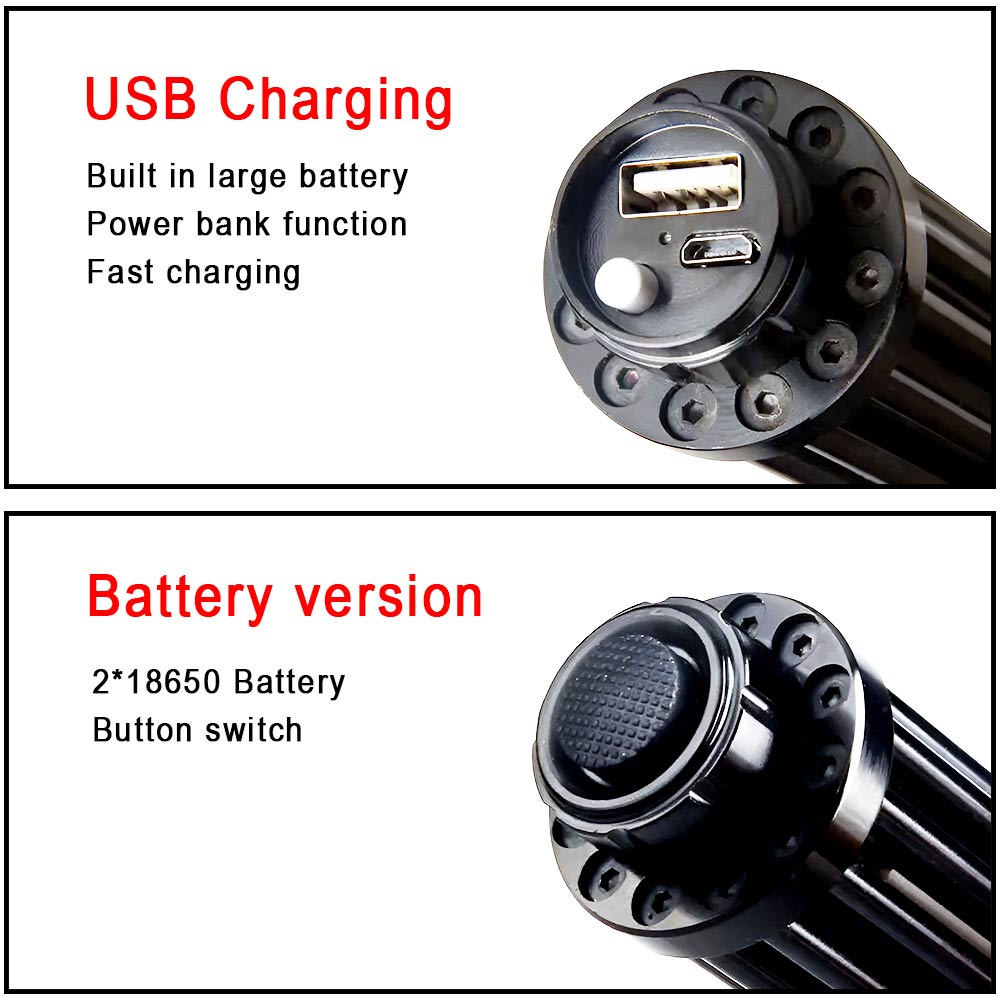 Pointer Laser Blue Laser Pointer 450nm High power laser pointer-B017 USB Long Black