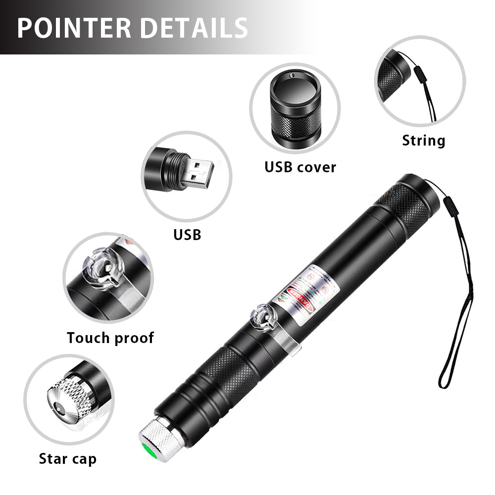 High Power Laser Pointer Long Range Laser Beam Green & Red Laser-710