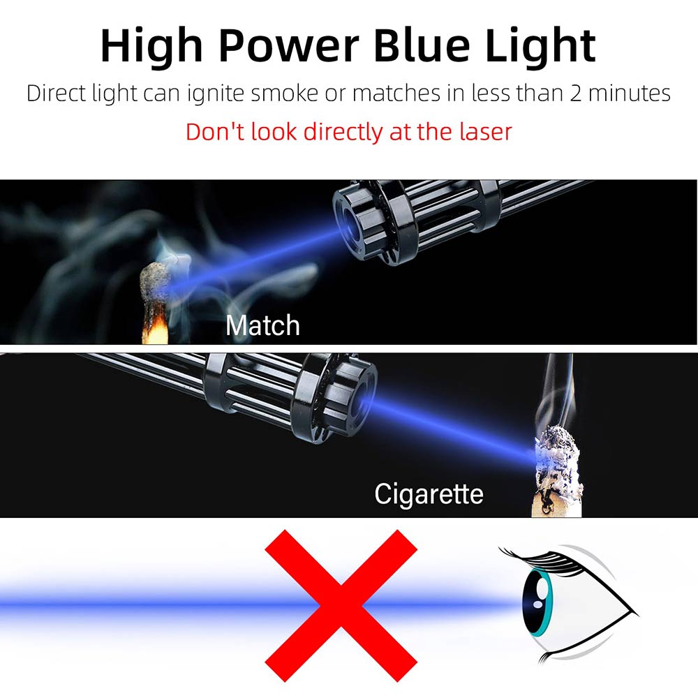 Blue Laser Light Pointer High Power Burning-B017 Long battery