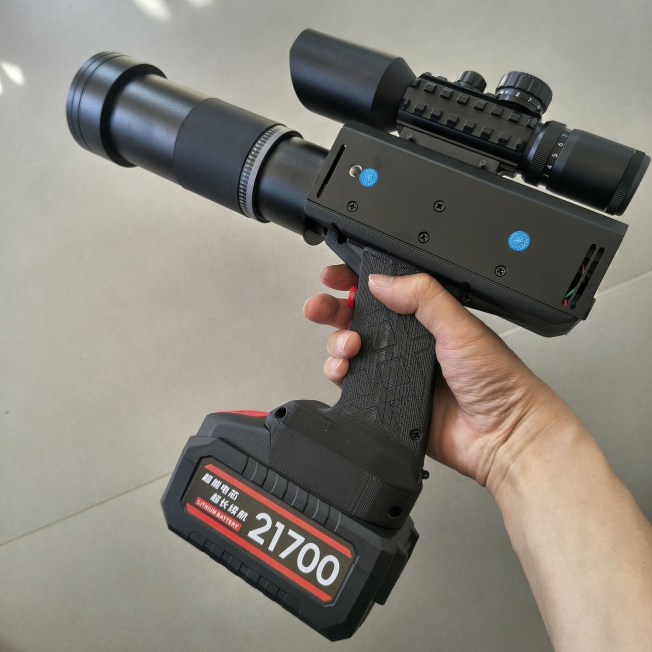 500w ir laser 900 1100nm laser obstacle removal instrument handheld pump source laser ignition 70 100 meters