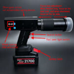500w ir laser 900 1100nm laser obstacle removal instrument handheld pump source laser ignition 70 100 meters